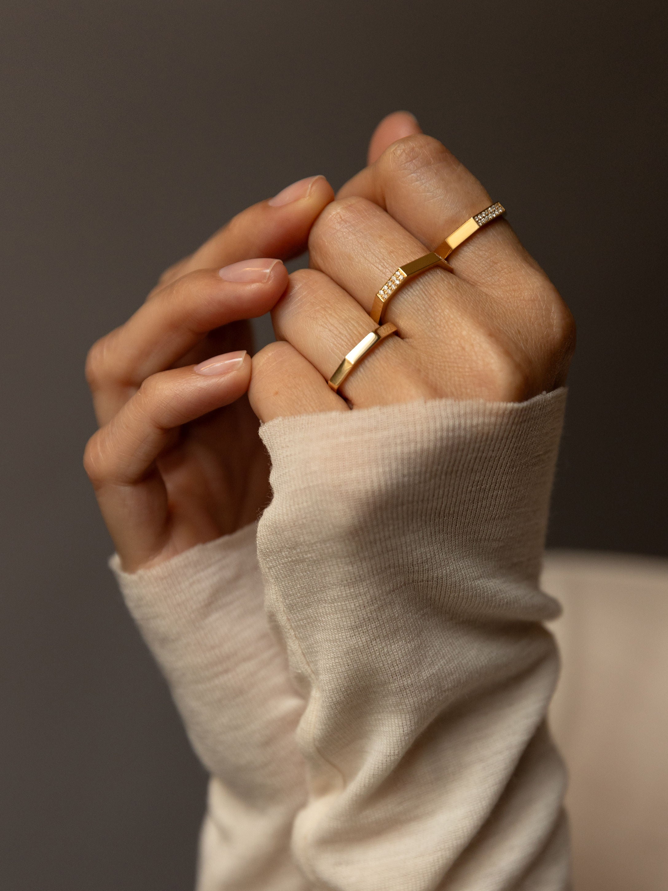 JEM - Bague Octogone Simple