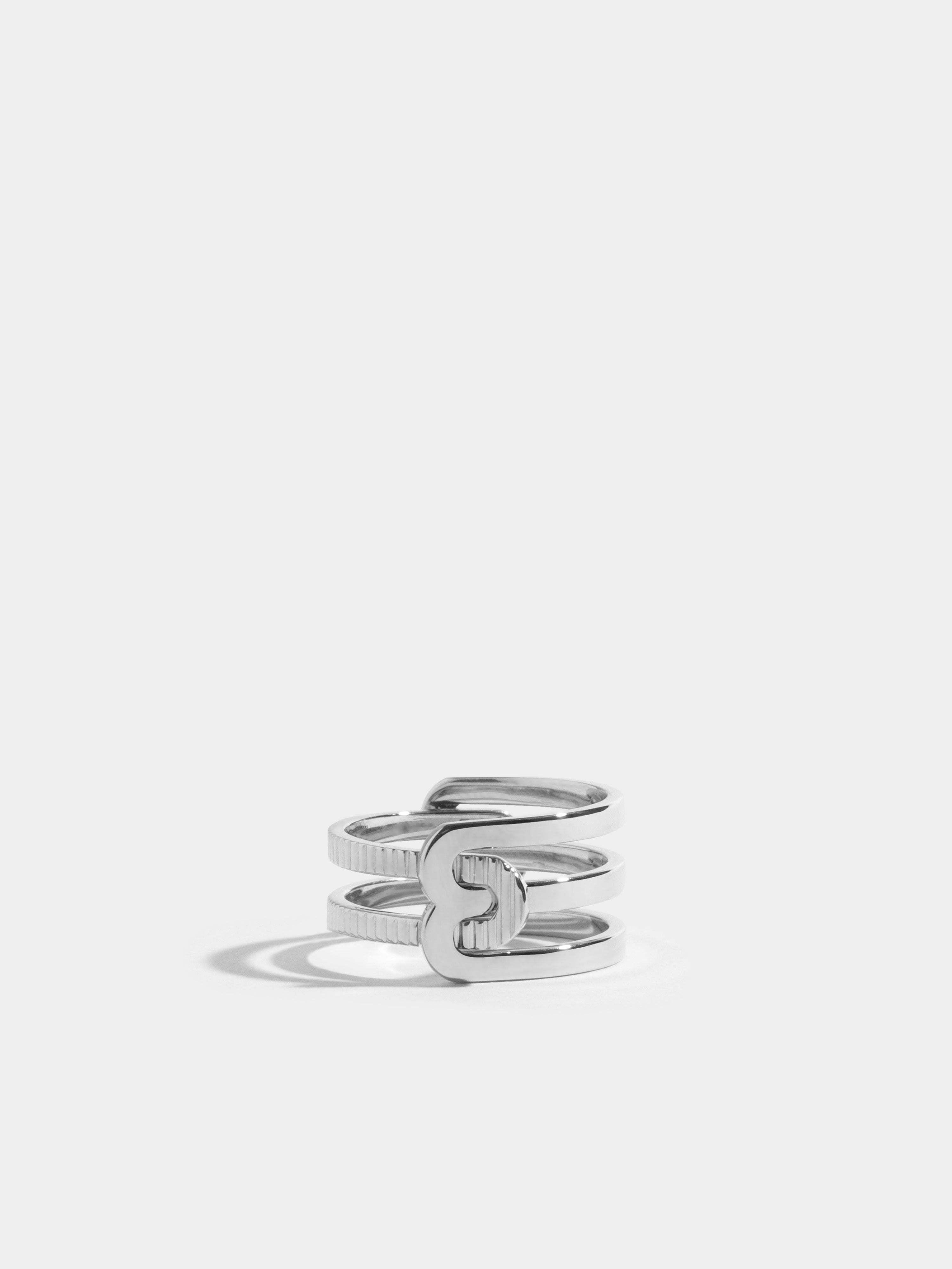JEM - Demi-bague Double Étreintes