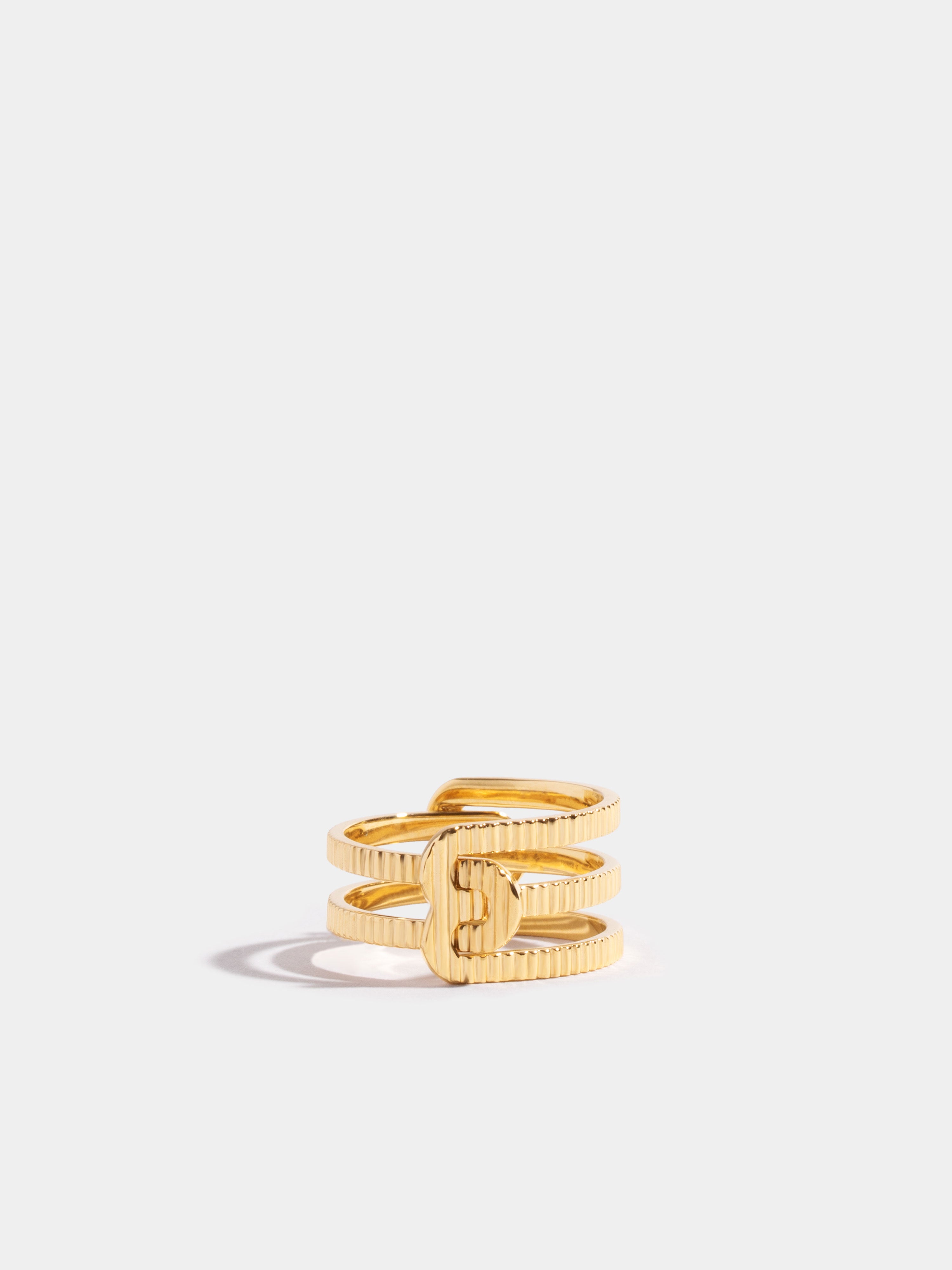 JEM - Double Embraces half-ring with gadroon