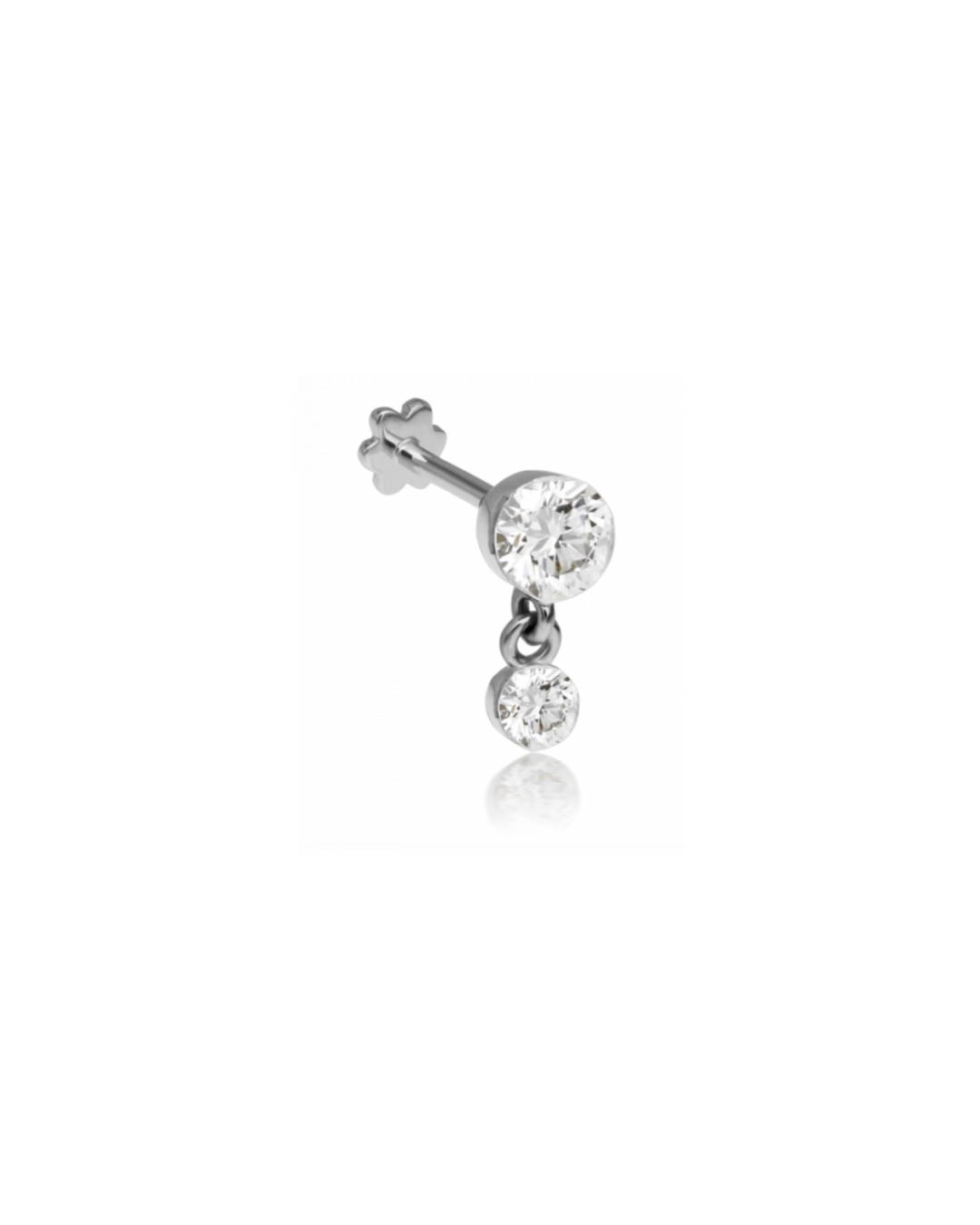 Maria Tash - 3mm-2mm Invisible Set Diamond Dangle