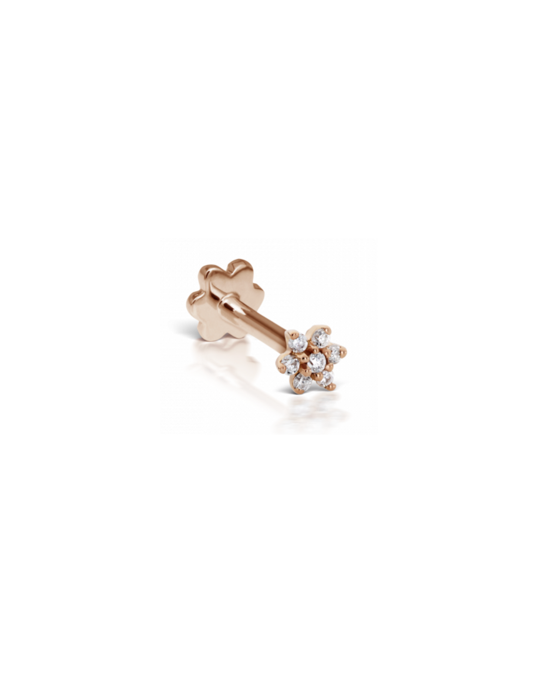 Maria Tash - 3mm Diamond Flower Threaded Stud