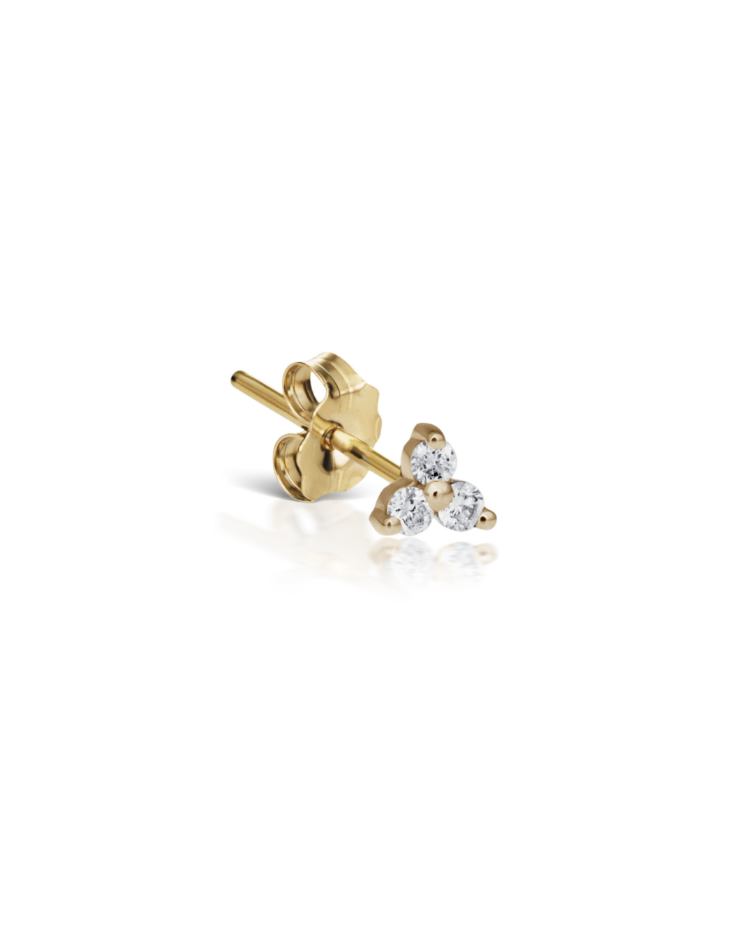 Maria Tash - 4,5mm Diamond Trinity Stud Earring