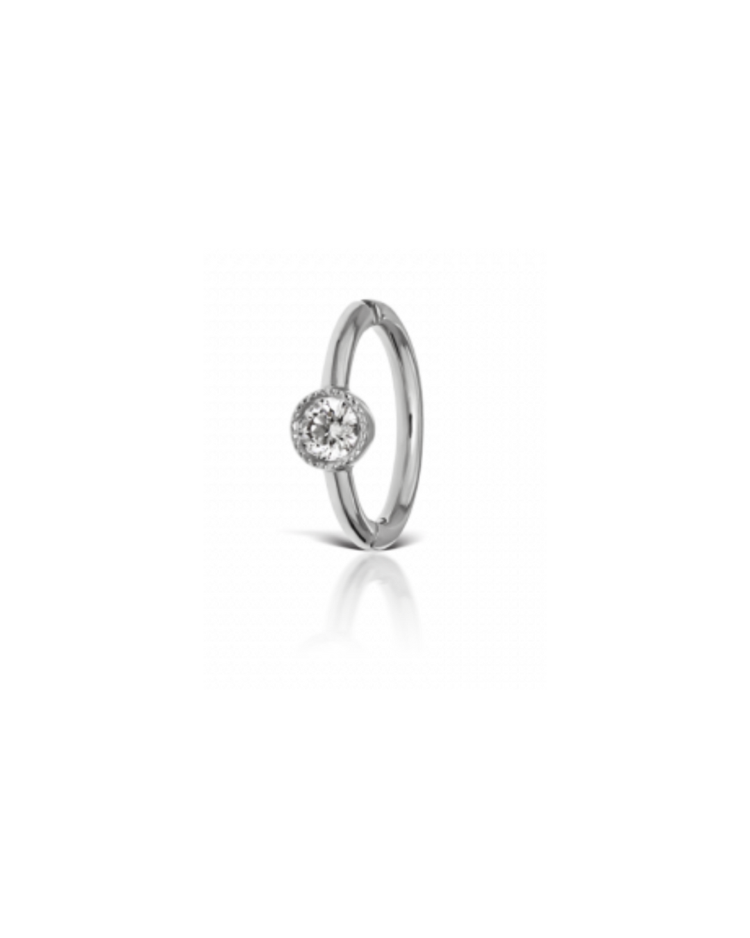 Maria Tash - 5mm Scalloped Diamond Ring