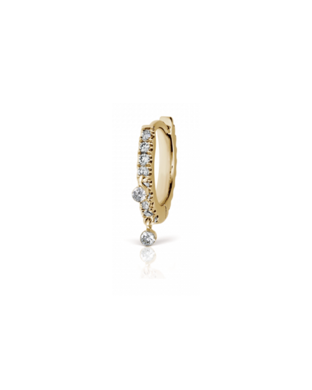Maria Tash - 8mm Diamond Eternity with 2 Dangles