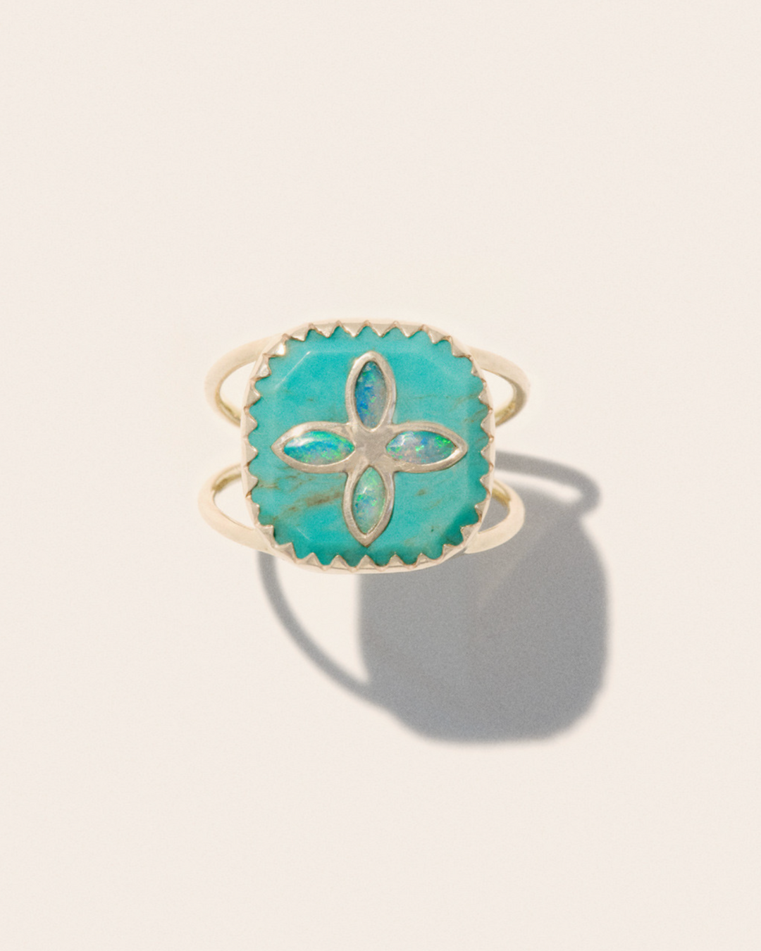 Pascale Monvoisin - BOWIE N°2 bague TURQUOISE OPALE
