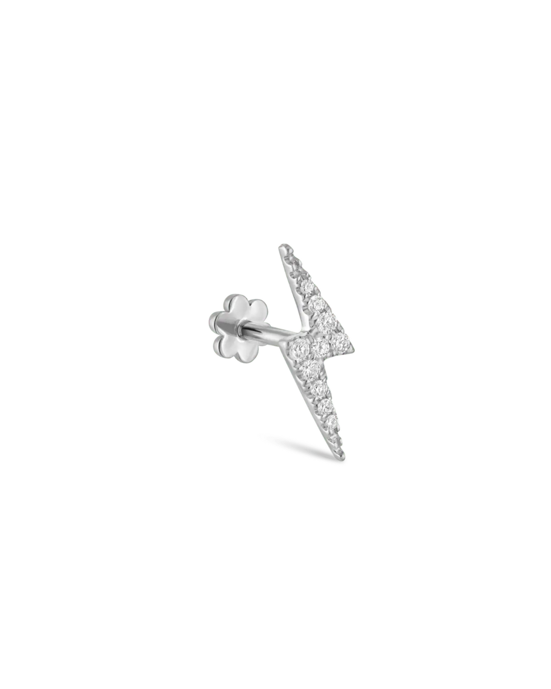 Maria Tash - diamond lightning bolt threaded stud