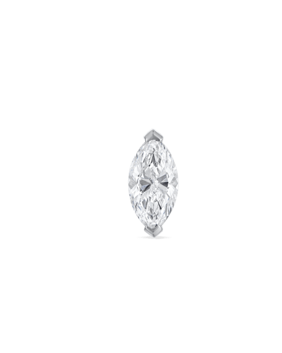 Maria Tash - Marquise Diamond Threaded Stud Earring