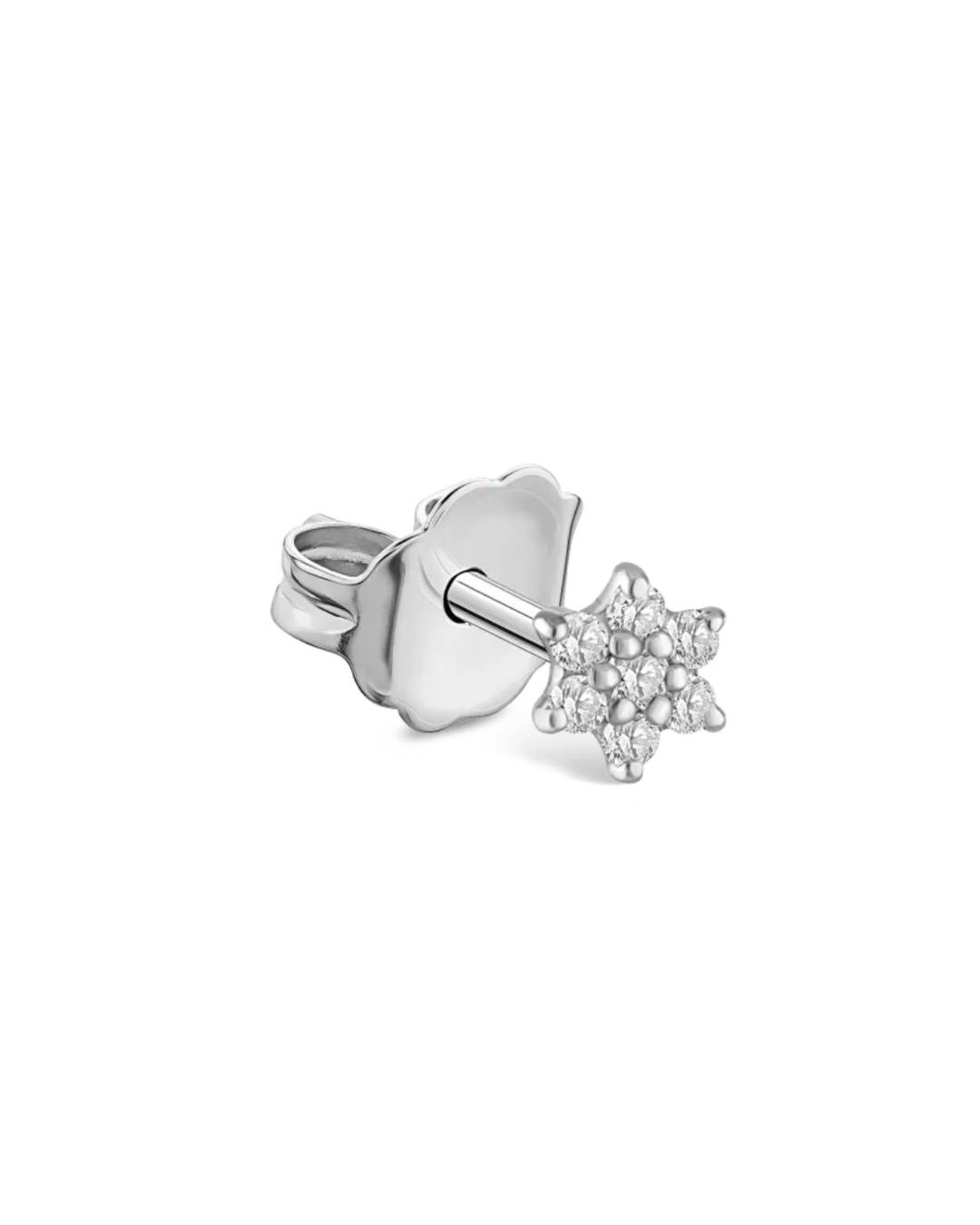 Maria Tash - 3mm Diamond Flower Stud Earring