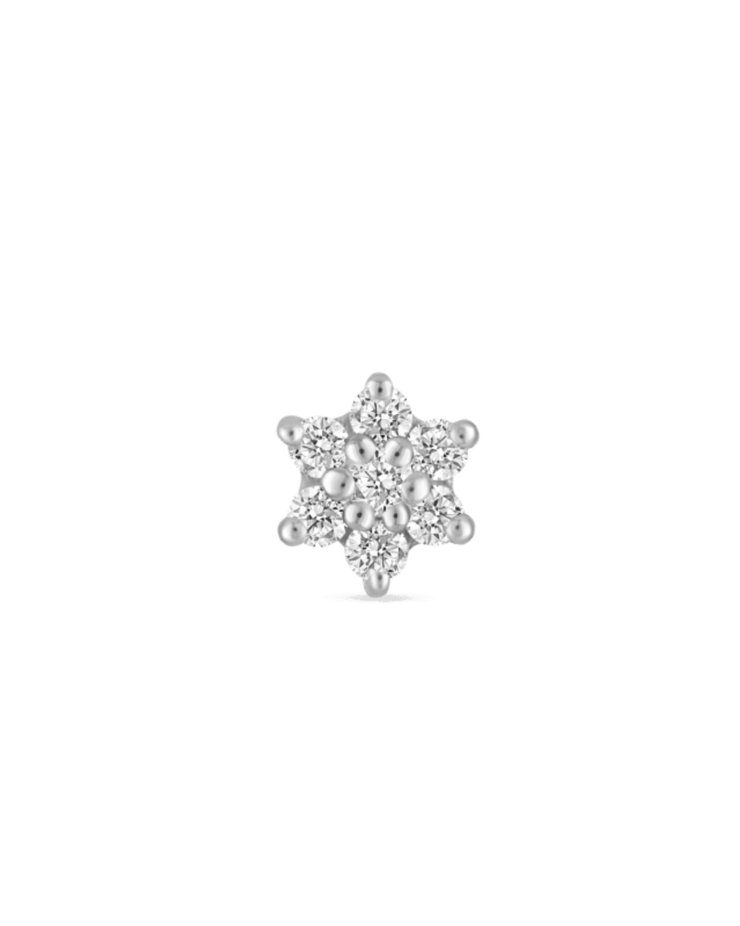 Maria Tash - 3mm Diamond Flower Stud Earring