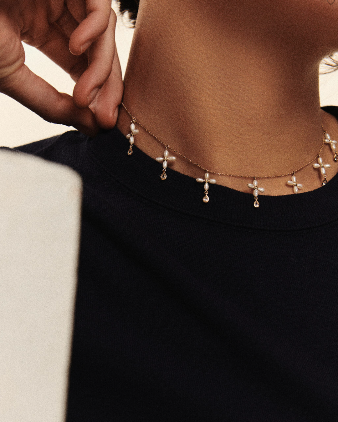 Pascale Monvoisin - Collier Palerme Multi White Pearl