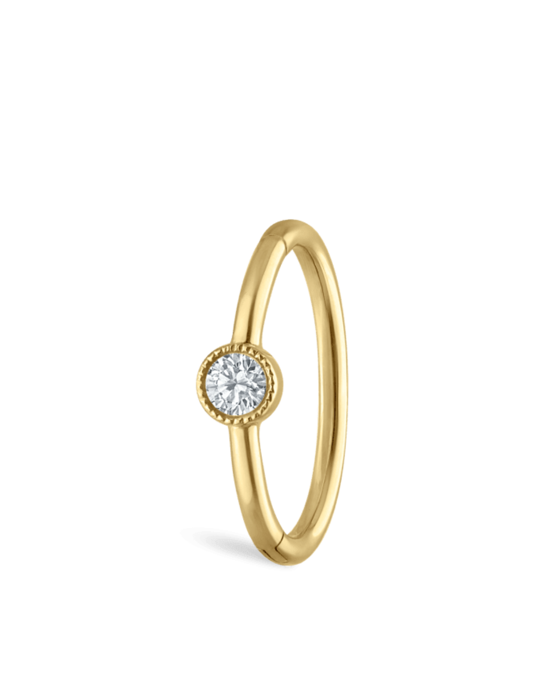 Maria Tash- 9,5mm scalloped diamond hoop Earring