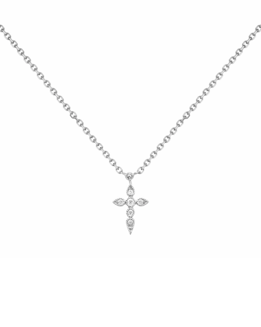 Stone - Collier Célèste Petit Modèle Or blanc et diamants