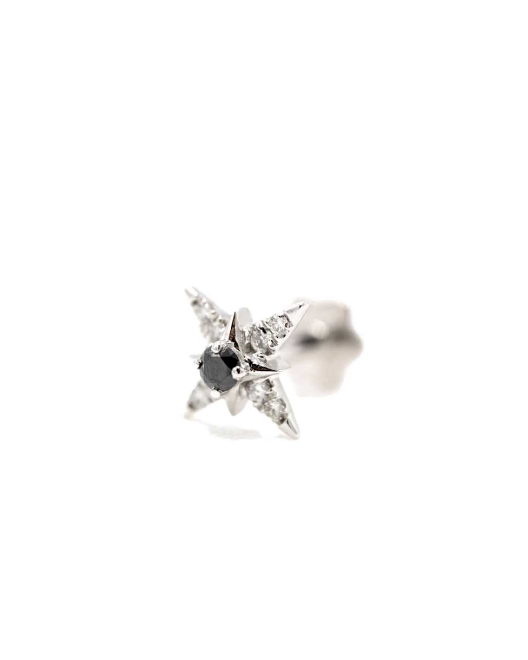 The Wils Jwls - Piercing Etoile diamants noirs, or blanc