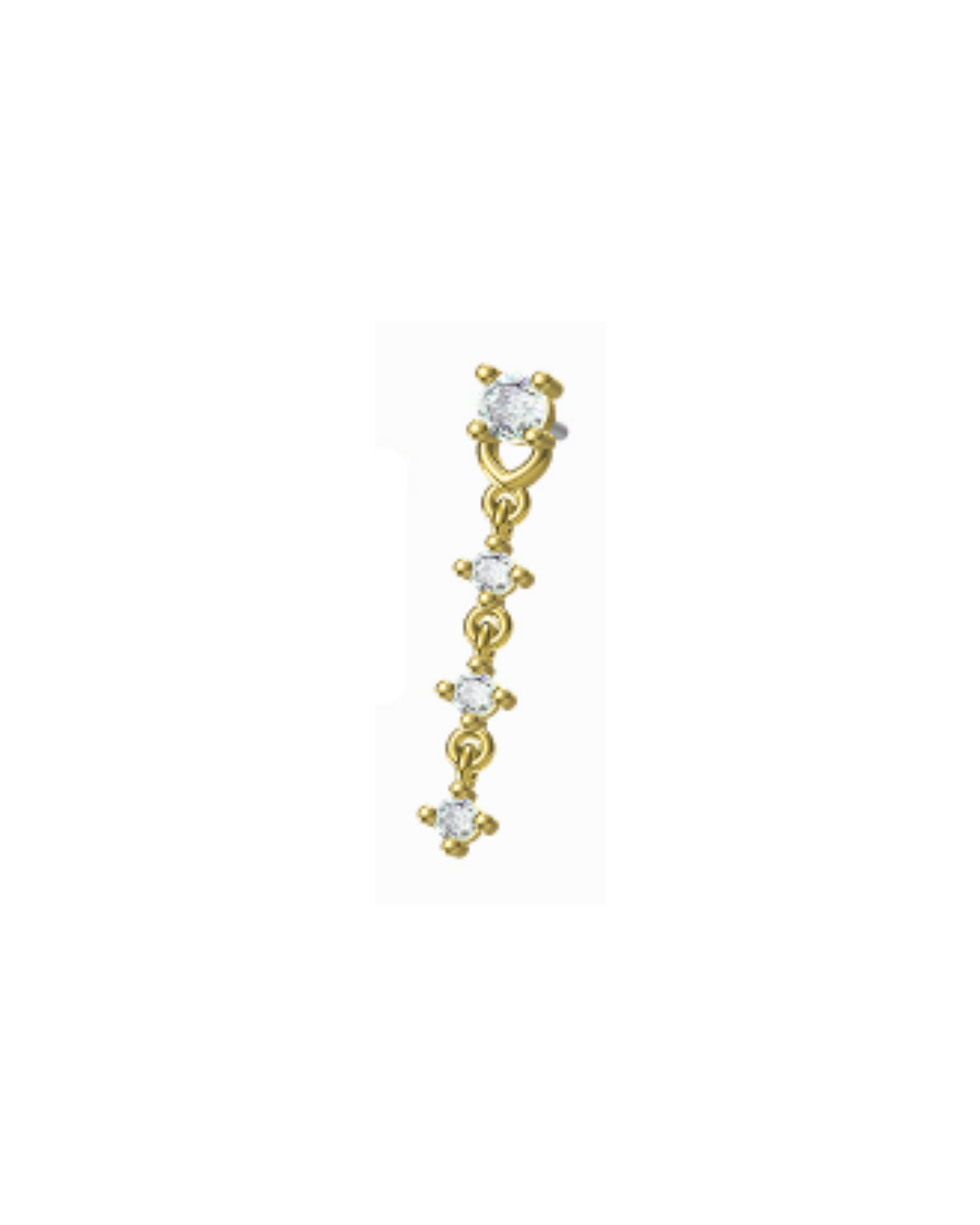 AXL - Chain diamond piercing
