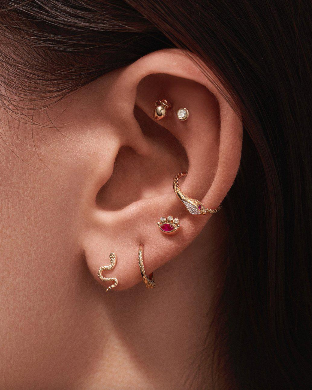 Pamela Love - Celestial Eye Stud Ruby