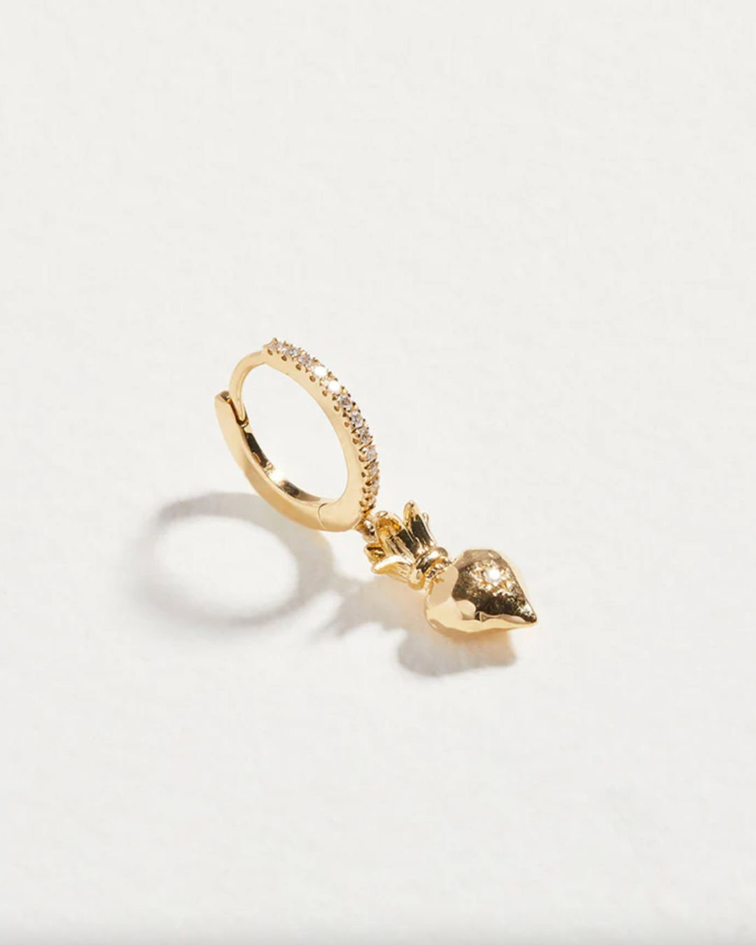 Pamela Love - Sacred Heart Pave Huggie