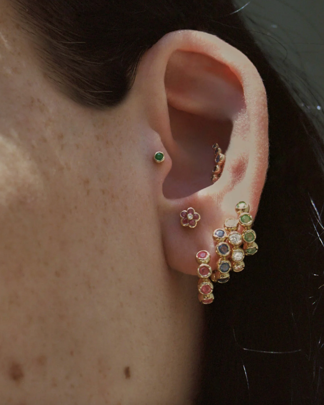 Pamela Love - Molten Ruby Huggie