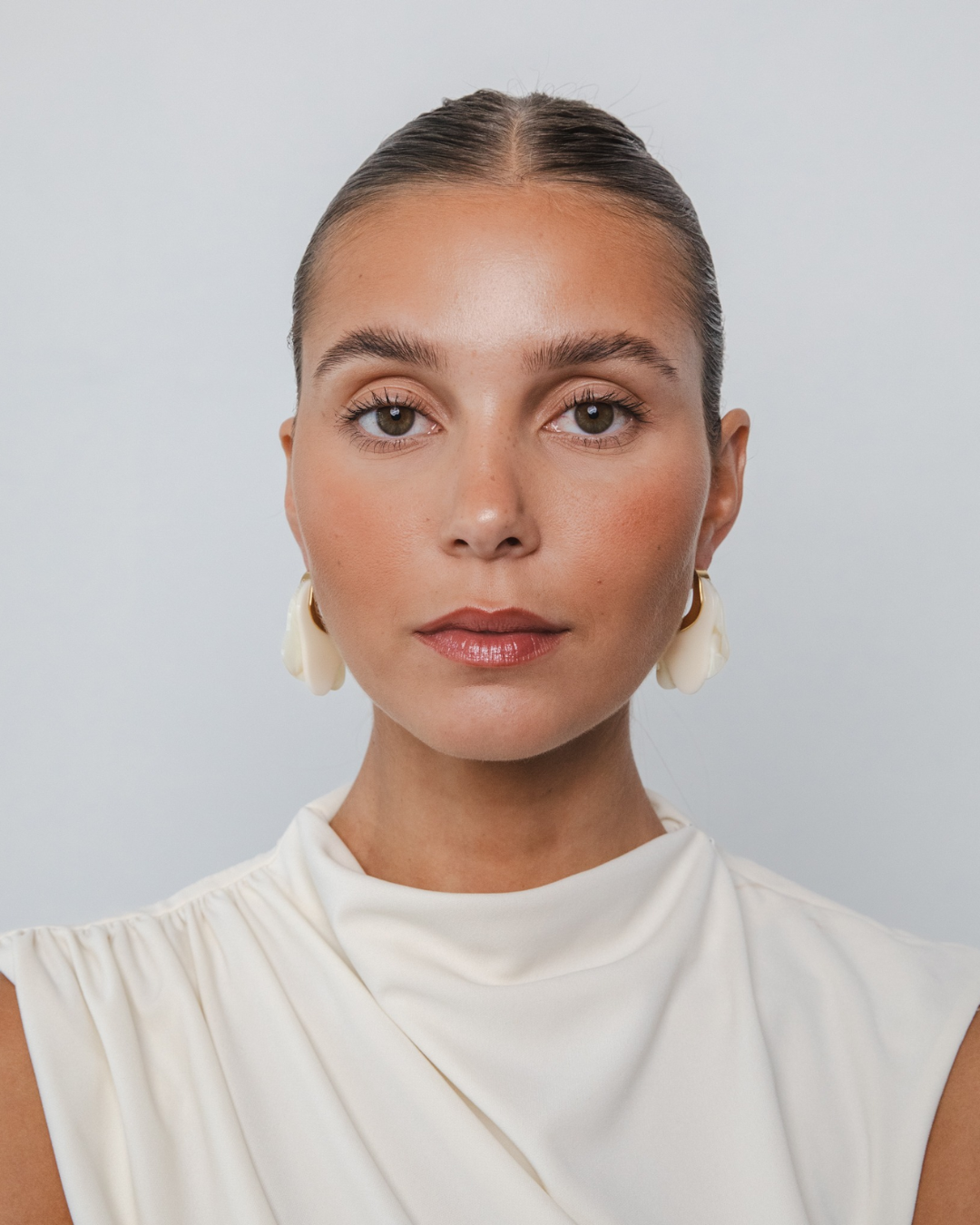 Apple Memories - Giselle Ecru Acetate Hoops