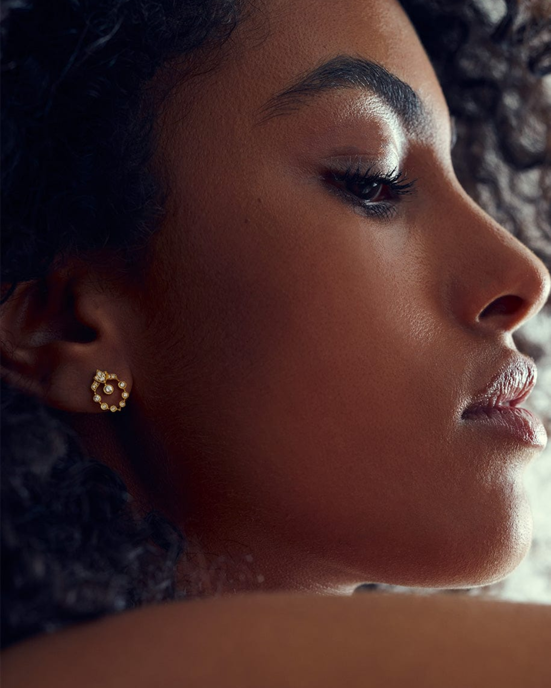 Stone - Reveuse White Gold Button