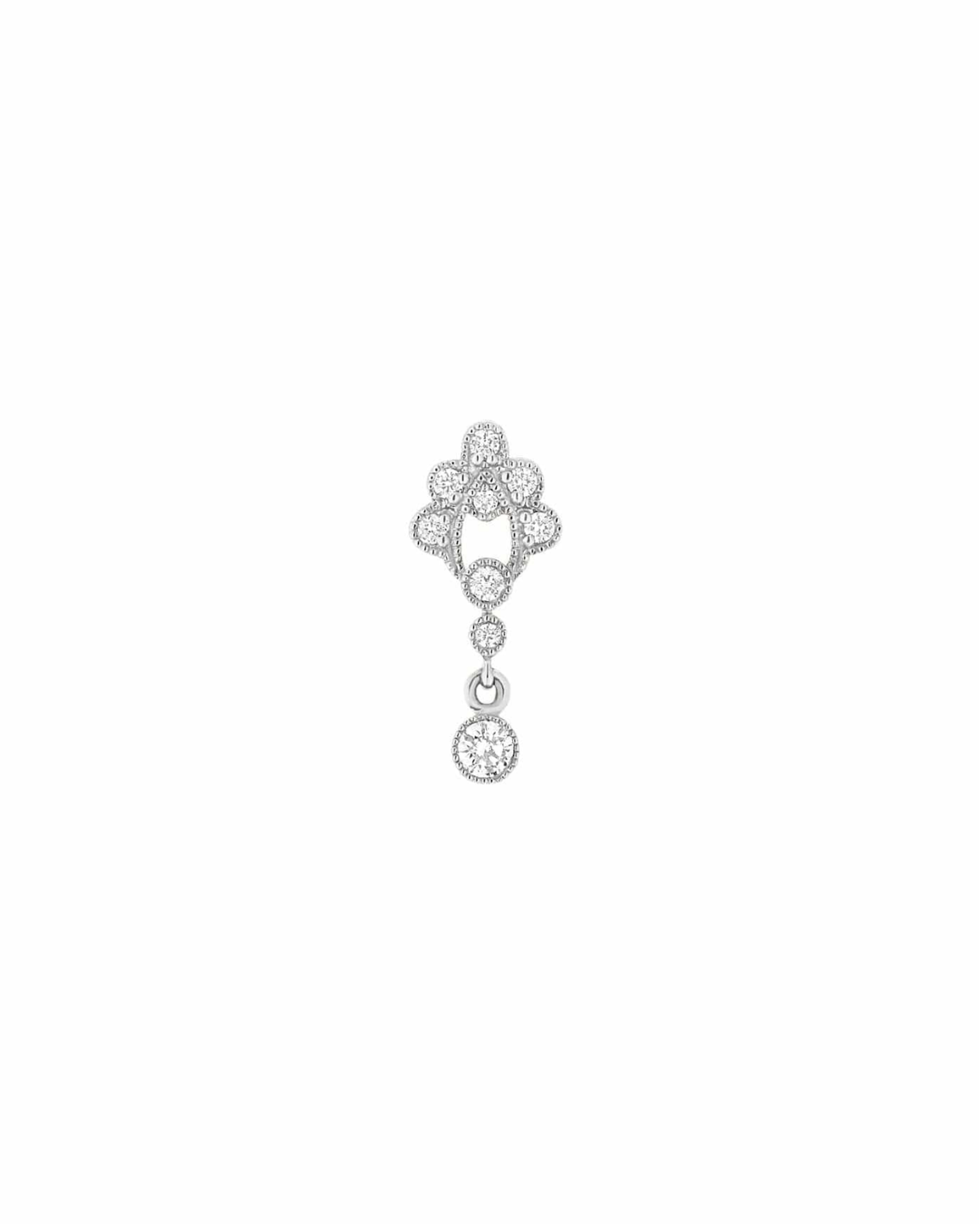 Stone - Victoria Single Loop White Gold Diamonds