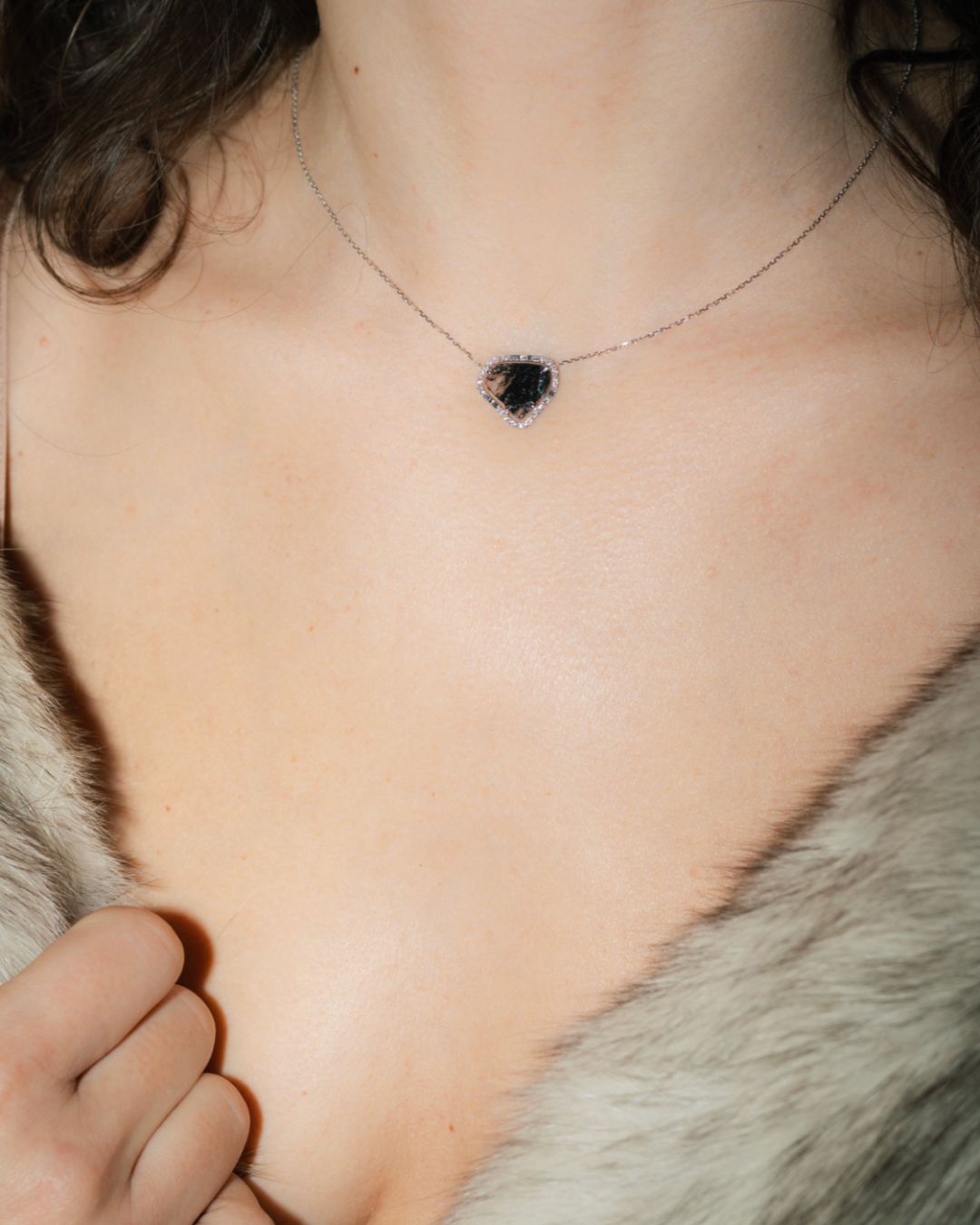 Tsien Jewelery - Heart Slice Necklace