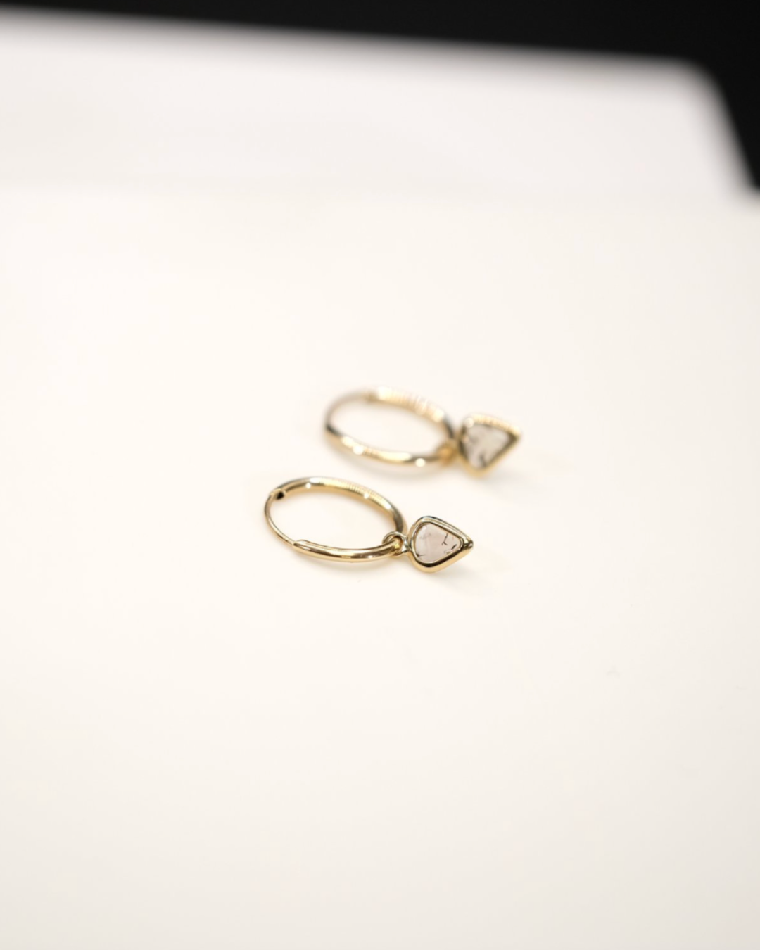 Tsien Jewellery - Small Tortoiseshell Hoop Earrings (Pair)