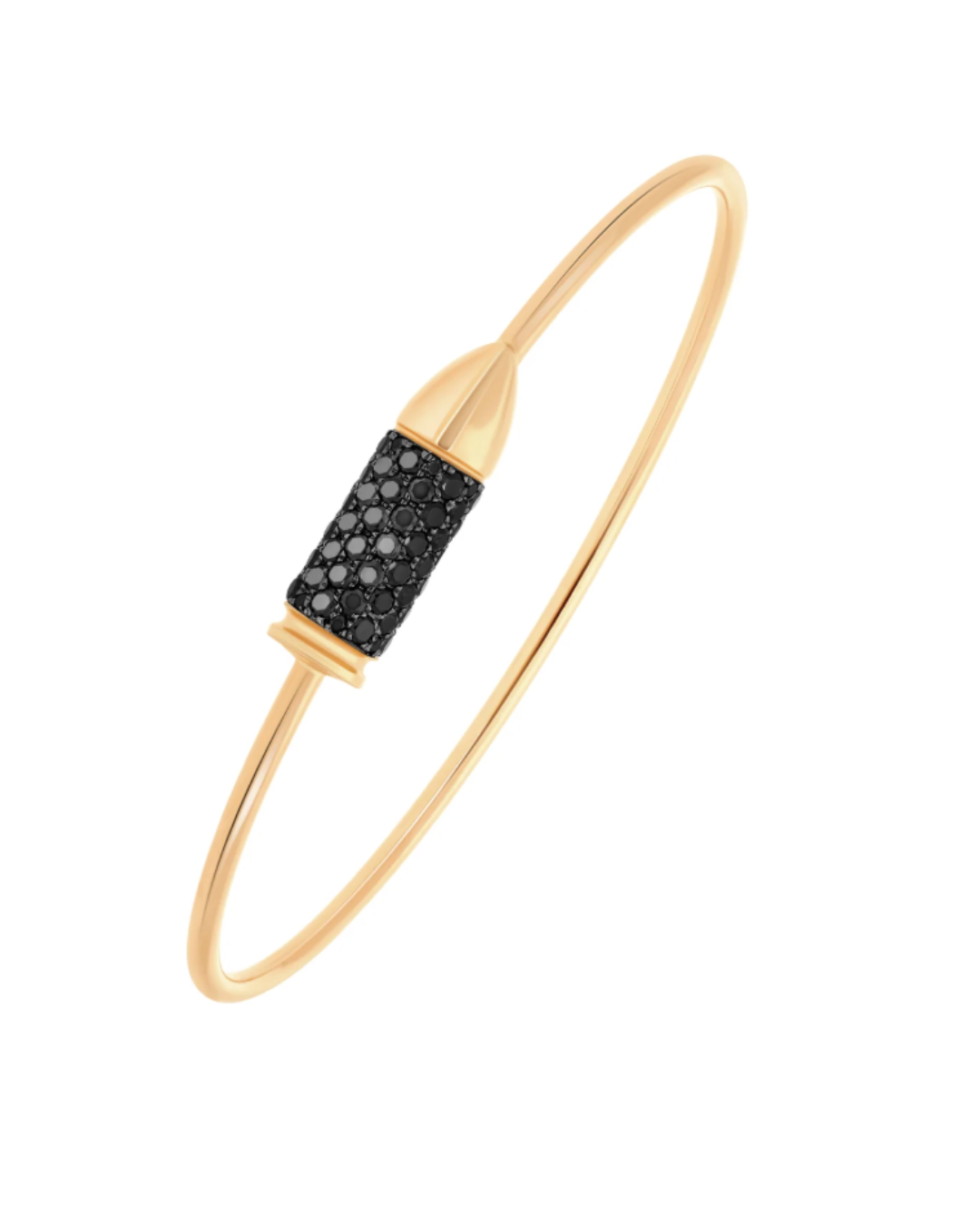 Bang Bang black diamond flex bracelet Rose gold