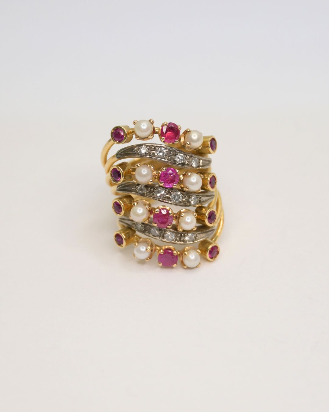 Axelle Delhaye - Bague Rubis Opales
