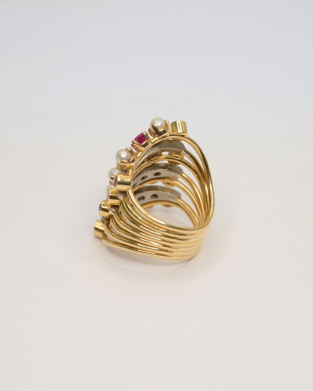 Axelle Delhaye - Bague Rubis Opales