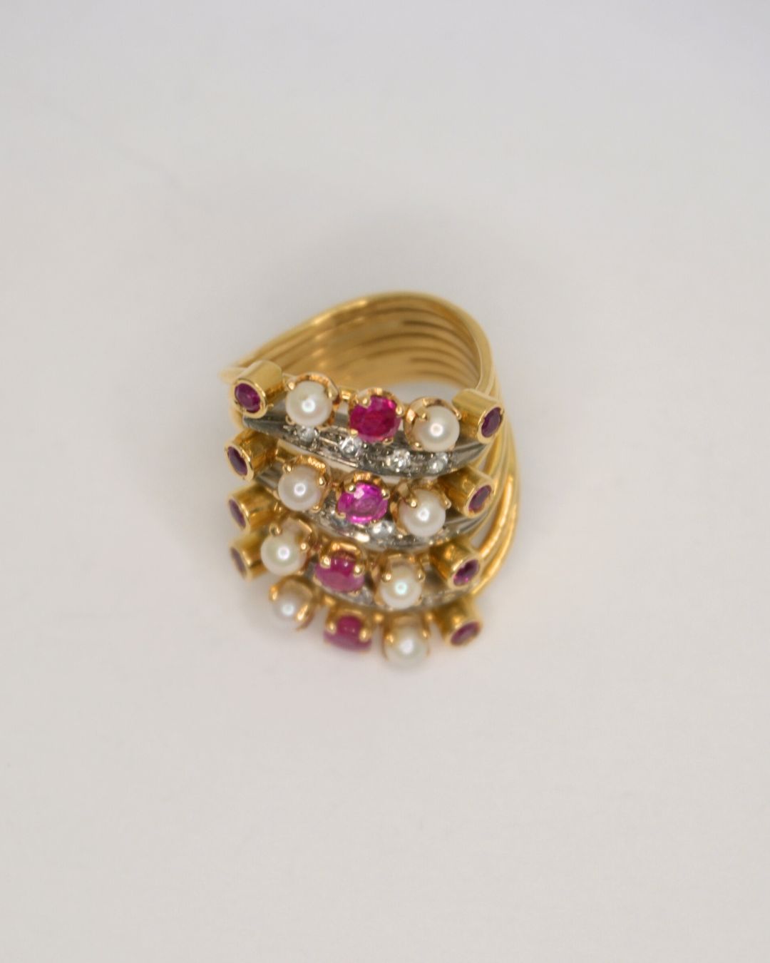 Axelle Delhaye - Bague Rubis Opales