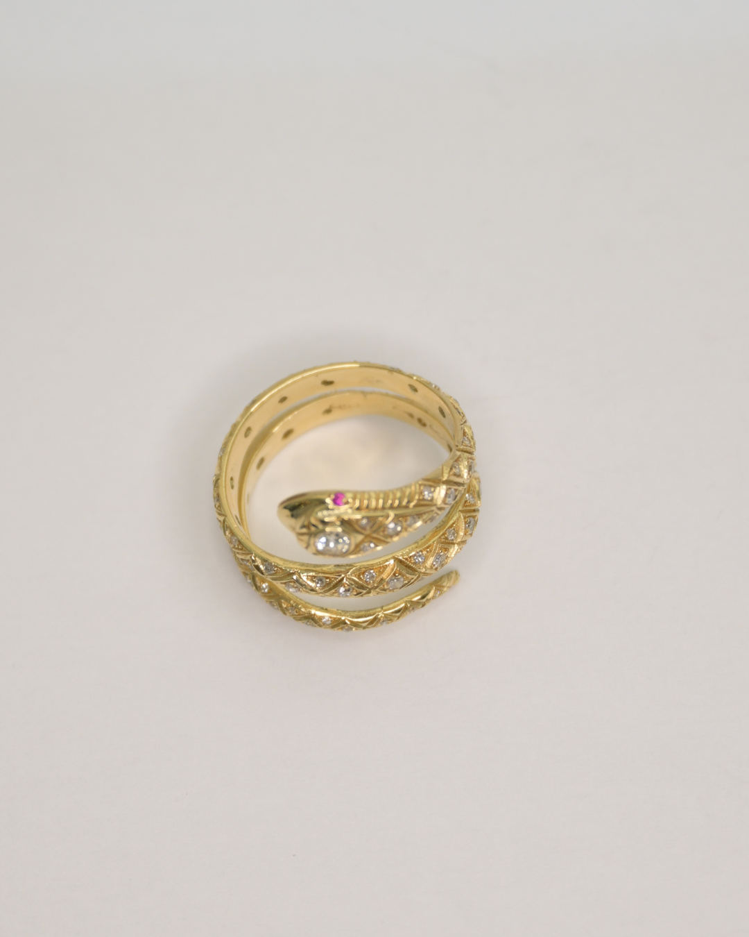 Axelle Delhaye - Bague Serpent diamants