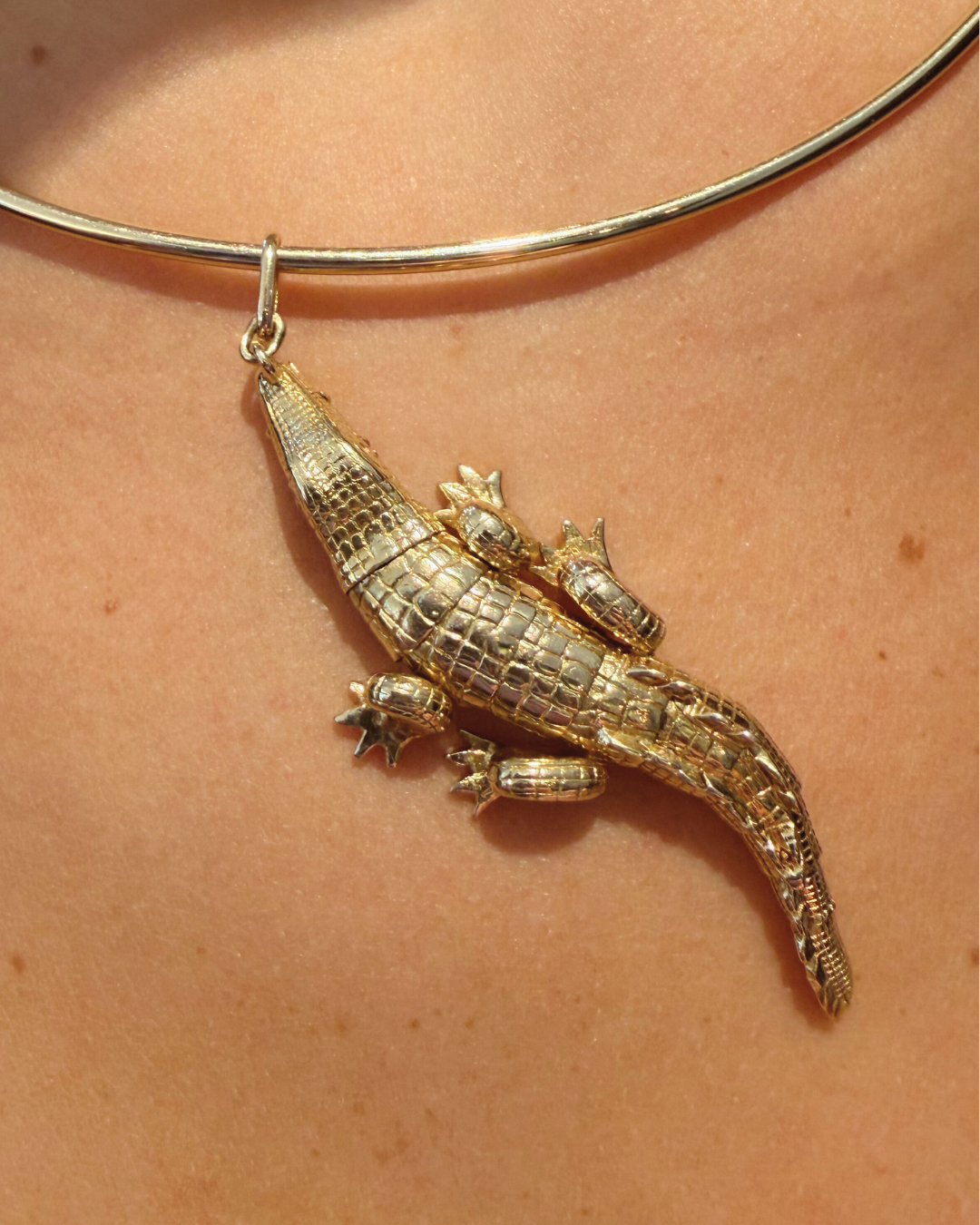 Axelle Delhaye - Pendentif Crocodile
