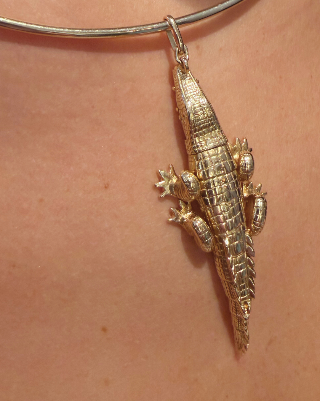 Axelle Delhaye - Pendentif Crocodile