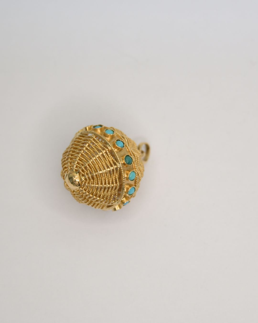 Axelle Delhaye - Pendentif boules Turquoises