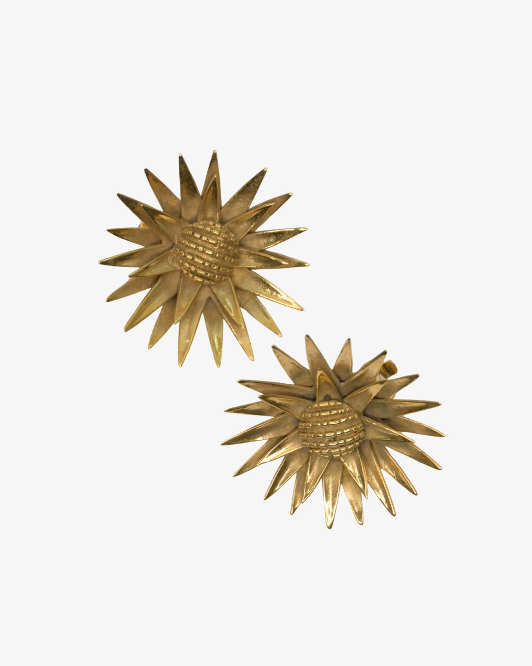 Caroline Du Chastel - Boucles d'oreilles Tournesol