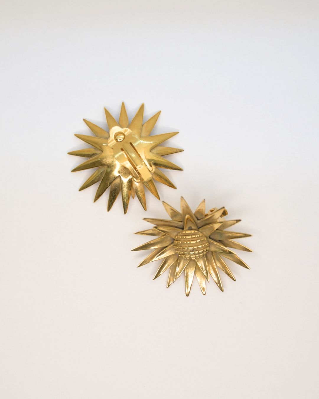 Caroline Du Chastel - Boucles d'oreilles Tournesol
