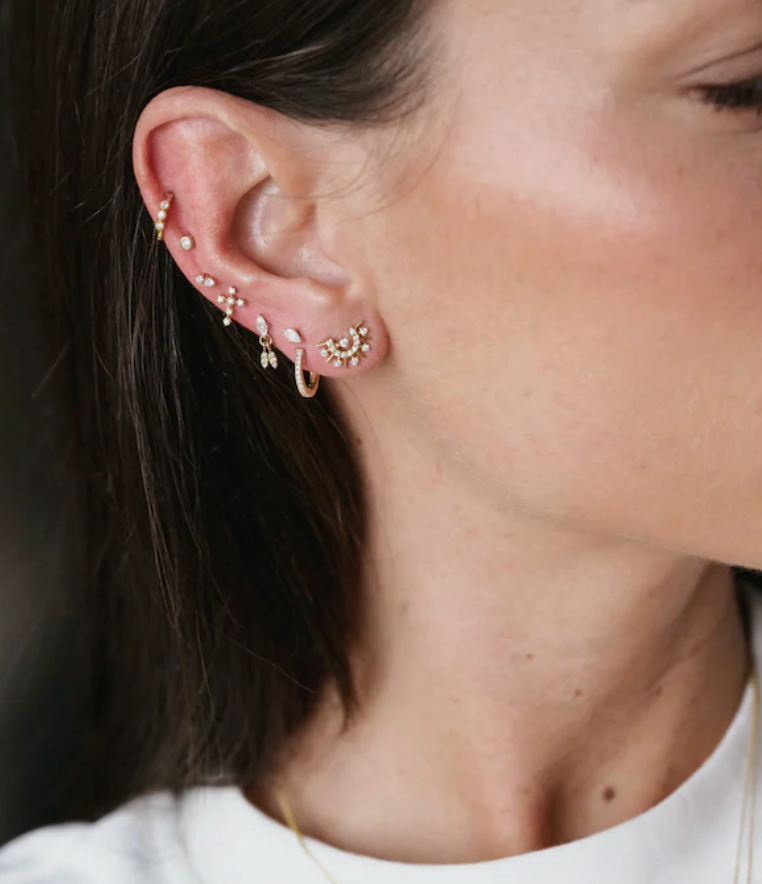 The wild Jwls - Ga Piercing - Diamond - Yellow Gold