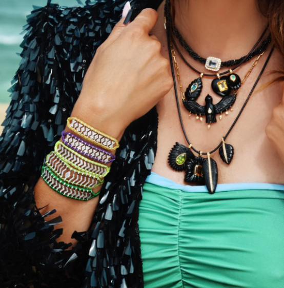 Van Den Abeele - Bracelet Buzios Violet