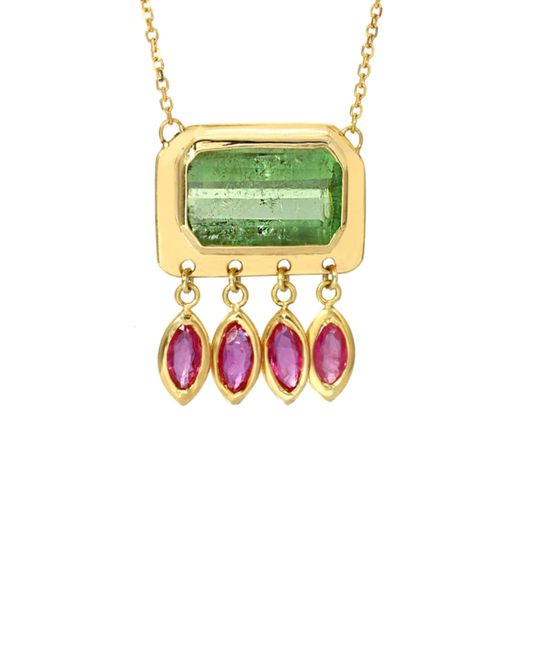 Christina Magdolna - Lumen Necklace in Green Tourmaline