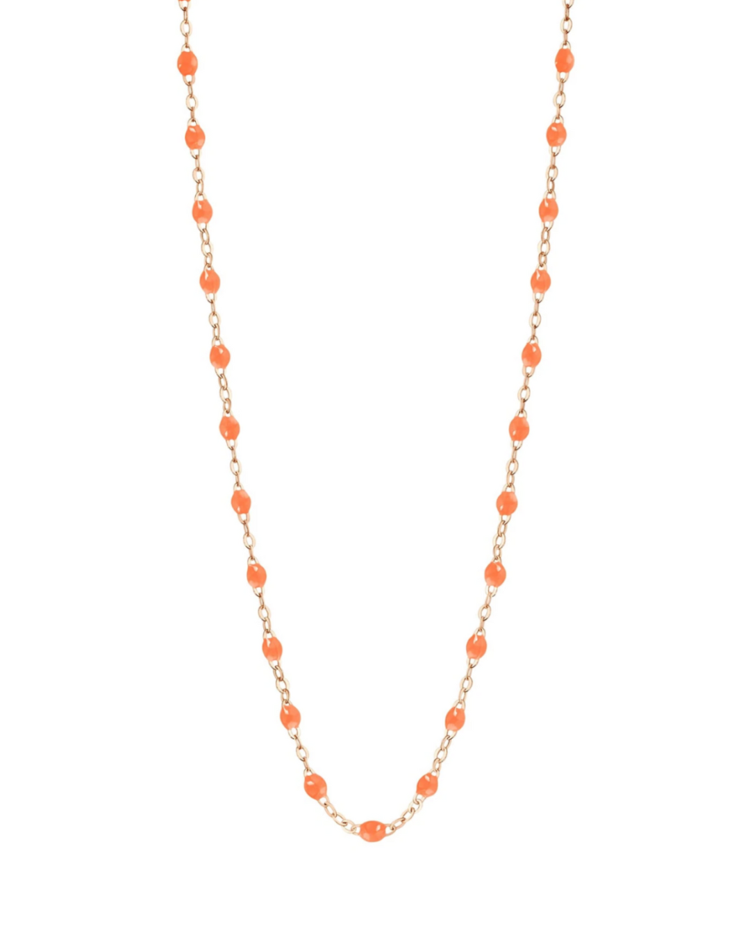 Collier orange fluo Classique Gigi 42 cm