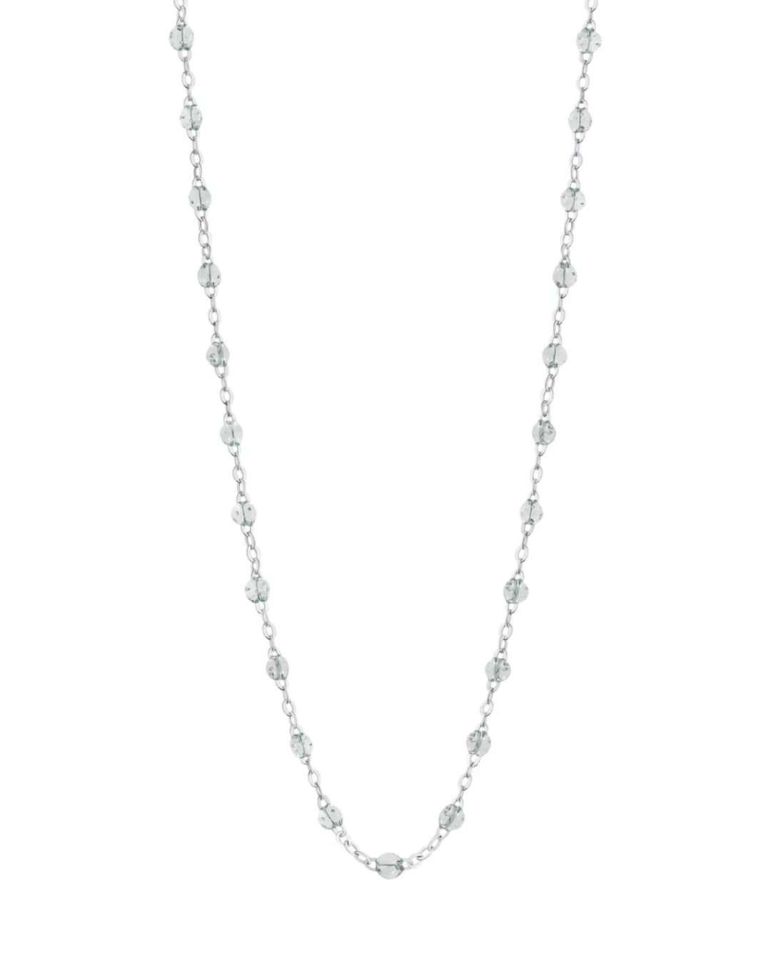 Collier sparkle Classique Gigi, or blanc, 42 cm