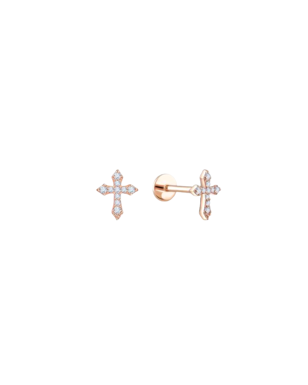 AXL - Piercing Croix Diamants