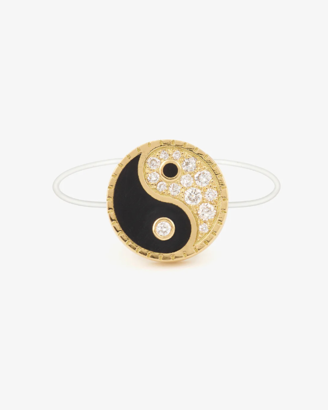 Mysteryjoy - Bague Nylon Yin Yang