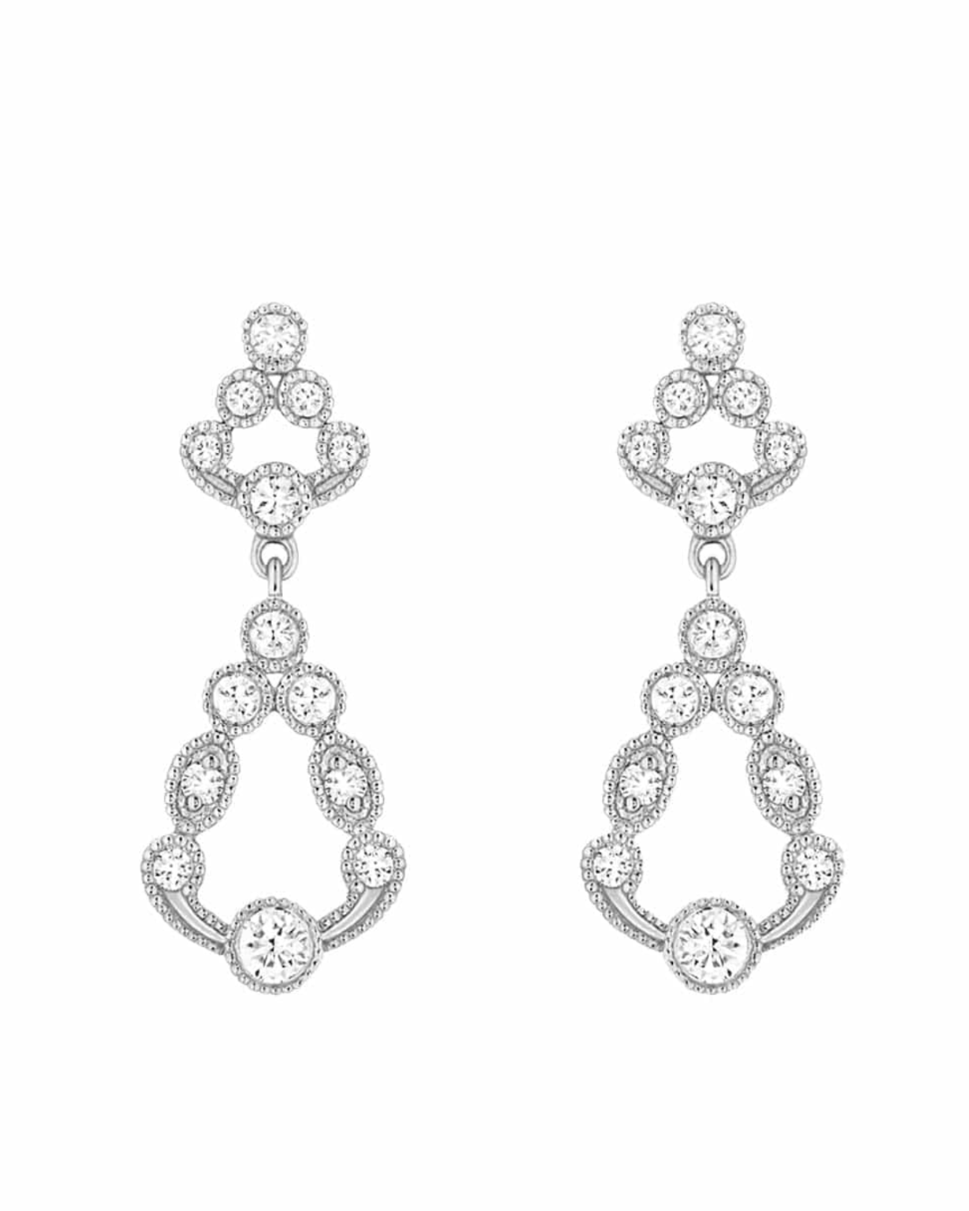Stone - Boucles d'oreilles Pluie d'été PETIT MODÈLE OR ET DIAMANTS