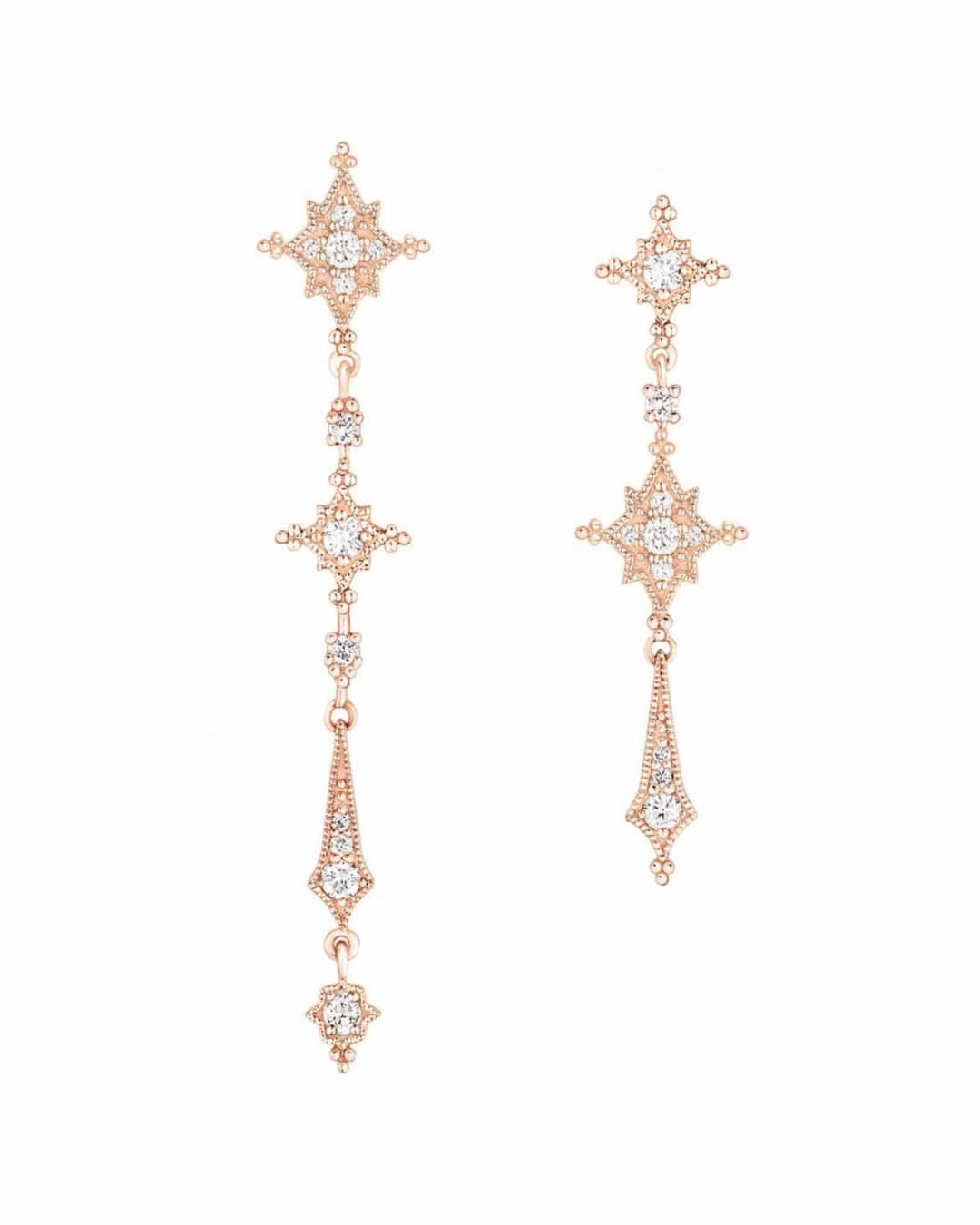 Stone - Boucles d'oreilles Stella OR ET DIAMANTS