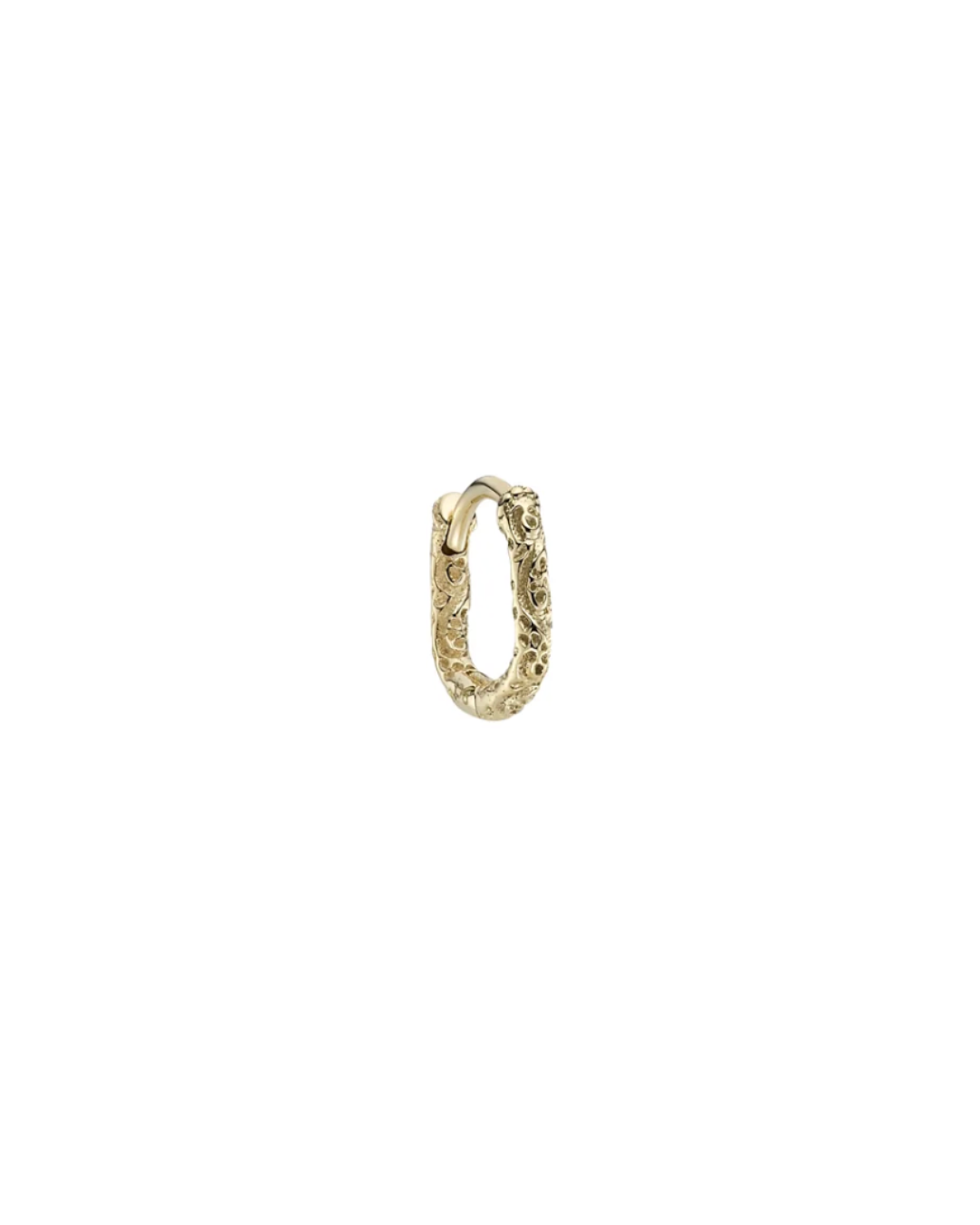 Métier - Engraved Oval Clicker Hoop