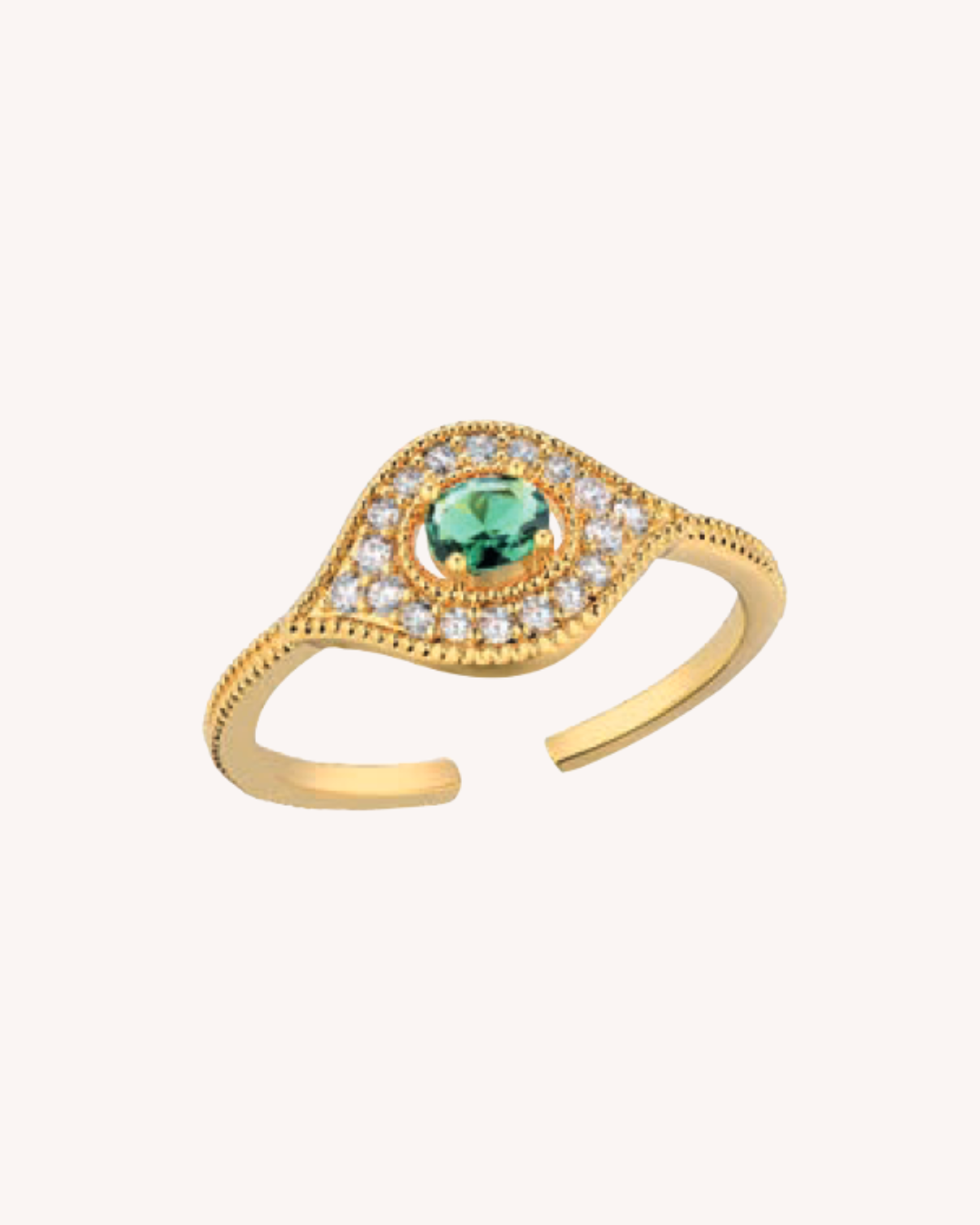 Mya bay - Bague Green Majestic Eye