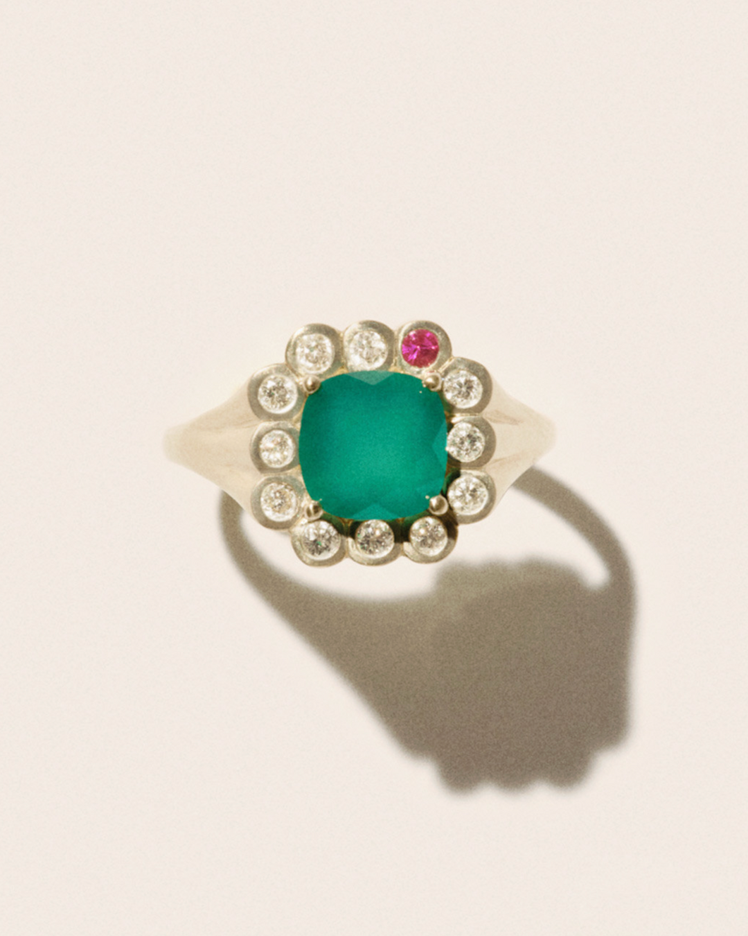 Pascale Monvoisin - Bague ROBIN N°1 CALCEDOINE VERT