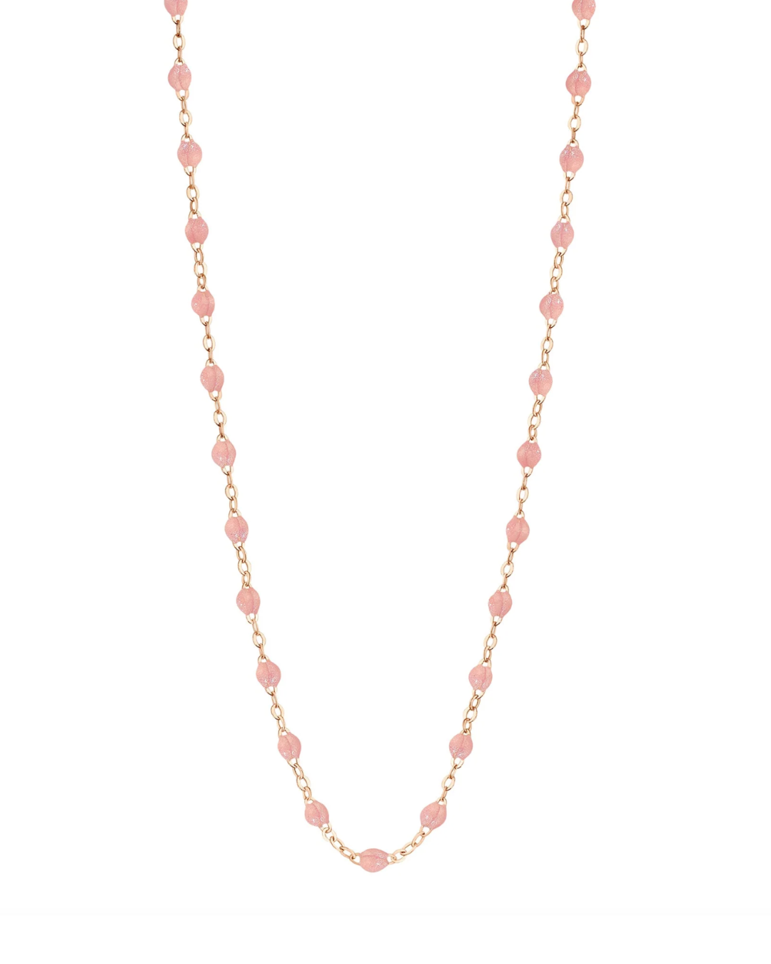Collier blush Classique Gigi, or jaune, 42 cm