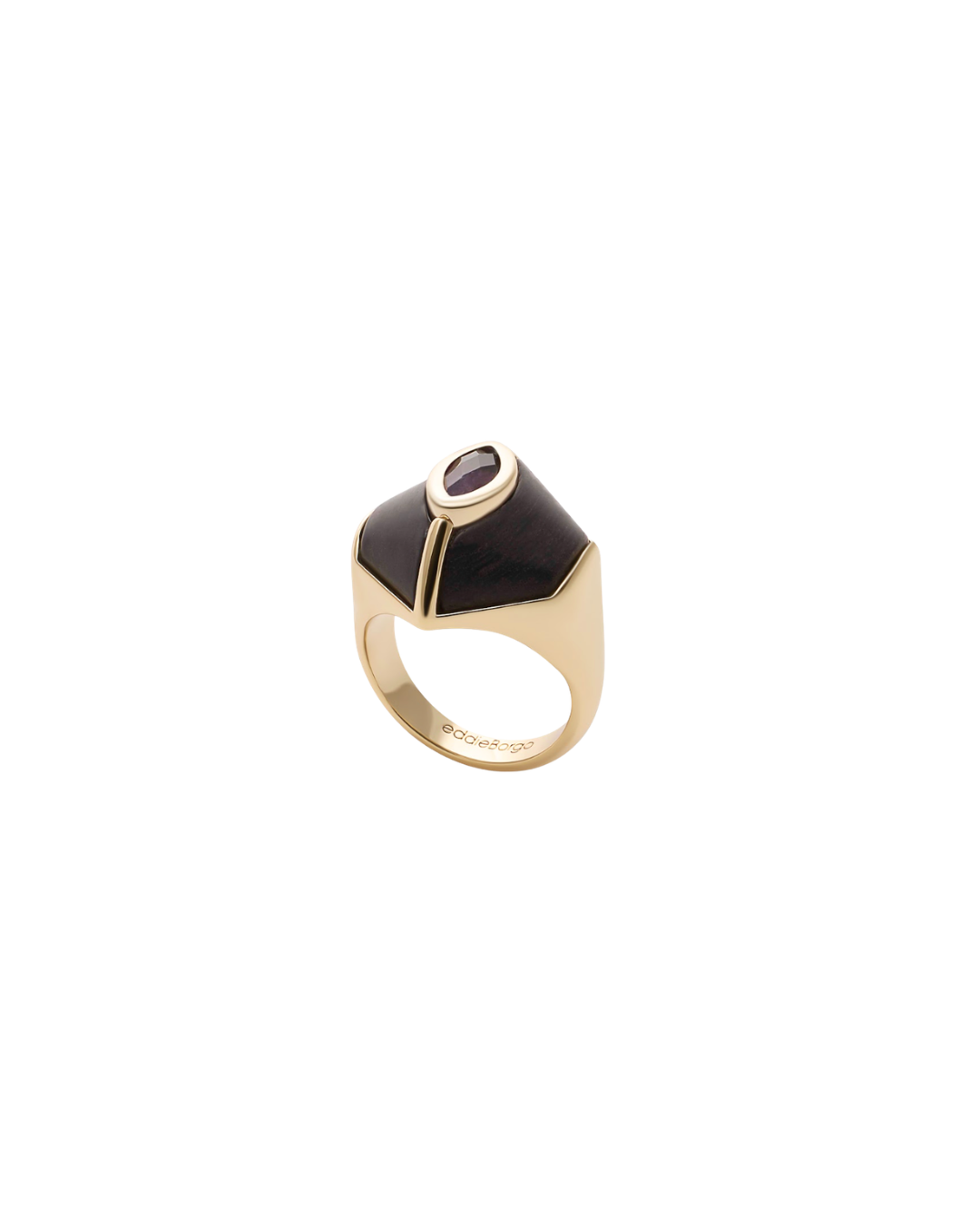 Eddie Borgo - Marquise inlaid honeycomb ring 2